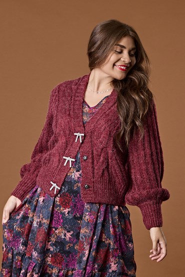 BOW CABLE CARDI